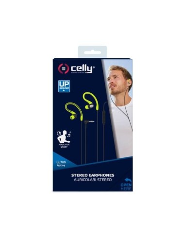 Celly UP700 Active Auricolare Cablato In-ear Musica e Chiamate Verde