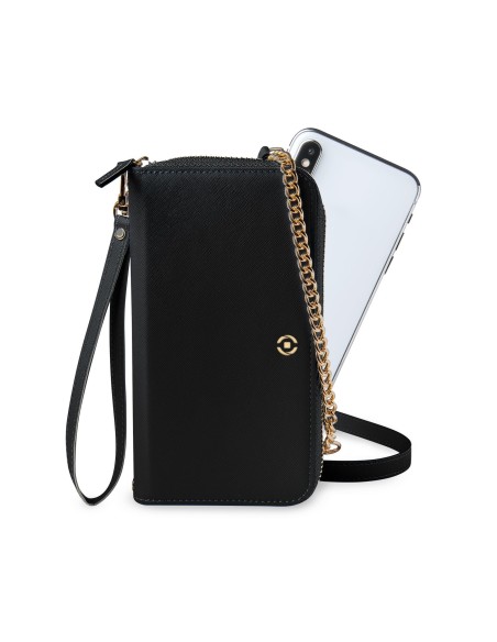 Celly VENEREBK custodia per cellulare 16,5 cm (6.5") Custodia a borsellino Nero