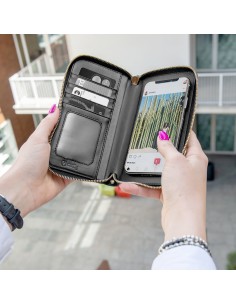 Celly VENEREBK custodia per cellulare 16,5 cm (6.5") Custodia a borsellino Nero 2