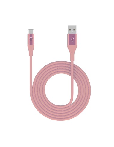 Celly USBTYPECCOL3MPK cavo USB 3 m USB A USB C Rosa