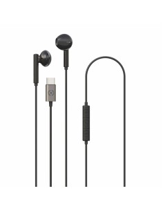 Celly UP1100TYPEC Cuffie Cablato In-ear Musica e Chiamate USB tipo-C Nero