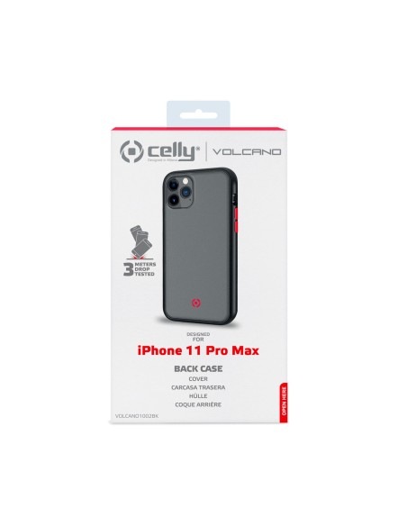 Celly VOLCANO custodia per cellulare 16,5 cm (6.5") Cover Nero, Translucent Celly VOLCANO custodia per cellulare 16,5 cm (6.5") Cover Nero, Translucent