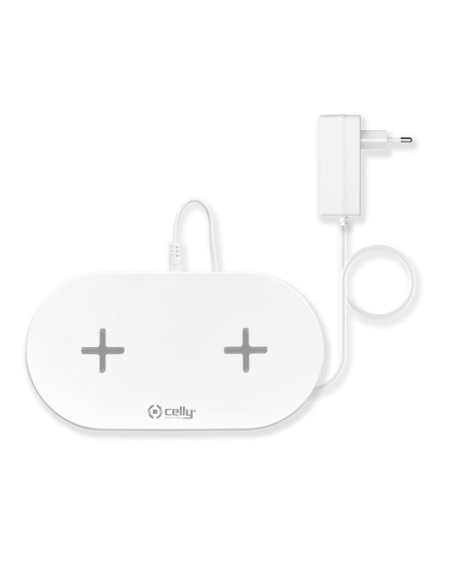 Celly WL2FASTPADWH Caricabatterie per dispositivi mobili Smartphone Bianco AC Interno