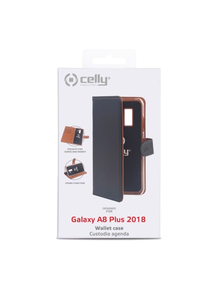 Celly Wally custodia per cellulare 15,2 cm (6") Custodia a libro Nero