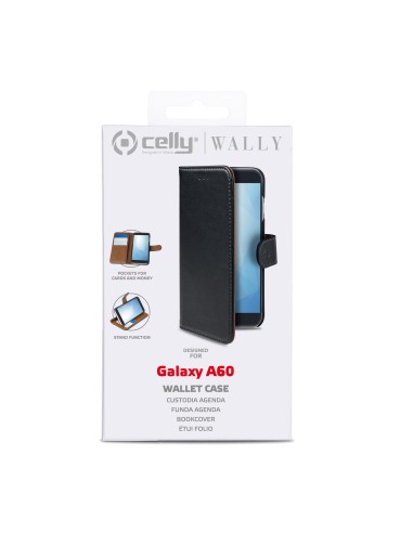 Celly Wally custodia per cellulare 16 cm (6.3") Custodia a borsellino Nero
