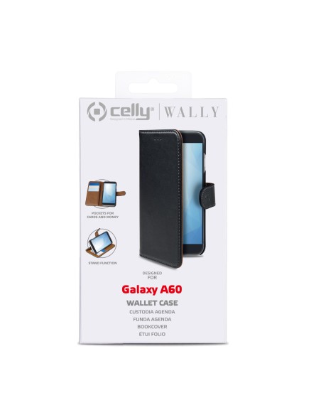 Celly Wally custodia per cellulare 16 cm (6.3") Custodia a borsellino Nero