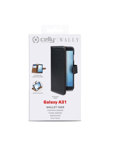 Celly Wally custodia per cellulare 16,3 cm (6.4") Custodia a borsellino Nero
