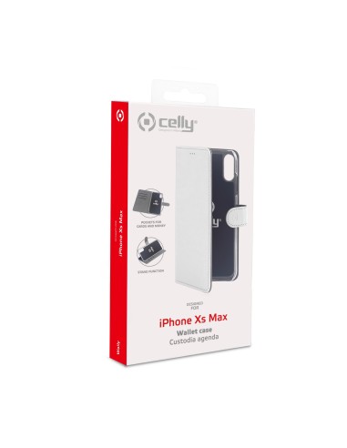 Celly Wally custodia per cellulare 16,5 cm (6.5") Custodia a borsellino Bianco