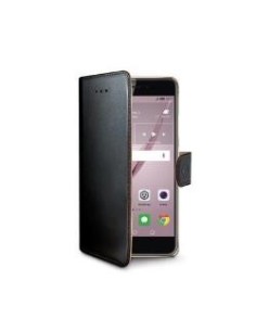 Celly WALLY622 custodia per cellulare 14 cm (5.5") Custodia a borsellino Nero