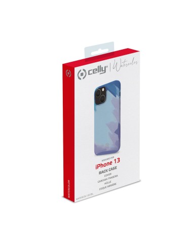 Celly WATERCOLOR iPhone 13 custodia per cellulare 15,5 cm (6.1") Cover Blu