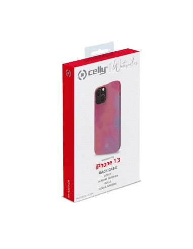 Celly WATERCOLOR iPhone 13 custodia per cellulare 15,5 cm (6.1") Cover Rosa