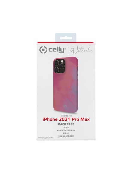 Celly WATERCOLOR iPhone 13 Pro Max custodia per cellulare 17 cm (6.7") Cover Rosa Celly WATERCOLOR iPhone 13 Pro Max custodia per cellulare 17 cm (6.7") Cover Rosa