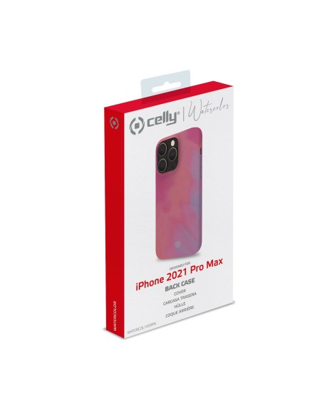 Celly WATERCOLOR iPhone 13 Pro Max custodia per cellulare 17 cm (6.7") Cover Rosa Celly WATERCOLOR iPhone 13 Pro Max custodia per cellulare 17 cm (6.7") Cover Rosa