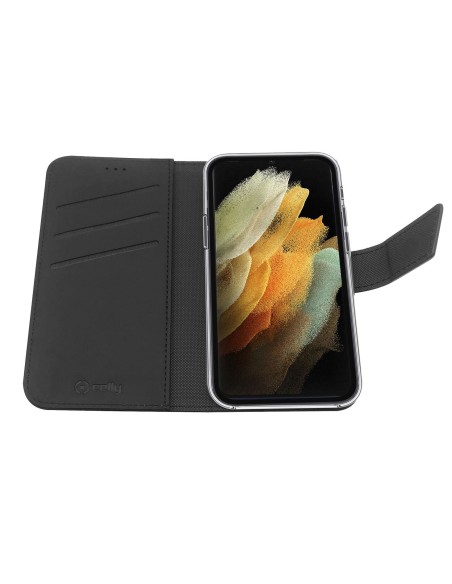 Celly Wally custodia per cellulare 17,3 cm (6.8") Custodia a borsellino Nero
