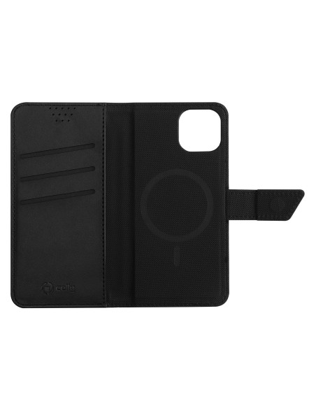 Celly Wallymag custodia per cellulare 15,5 cm (6.1") Custodia a borsellino Nero