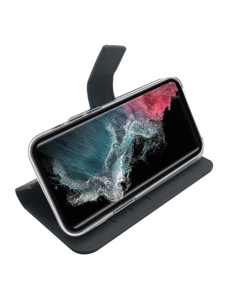 Celly Wally custodia per cellulare 16,8 cm (6.6") Custodia flip a libro Nero
