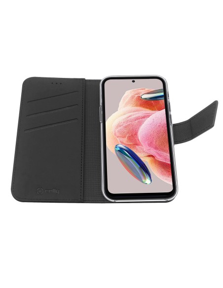 Celly WALLY custodia per cellulare 16,9 cm (6.67") Custodia a borsellino Nero