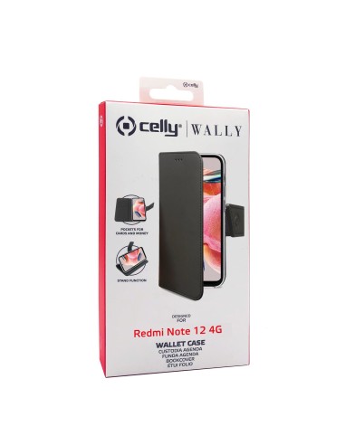 Celly WALLY custodia per cellulare 16,9 cm (6.67") Custodia a borsellino Nero