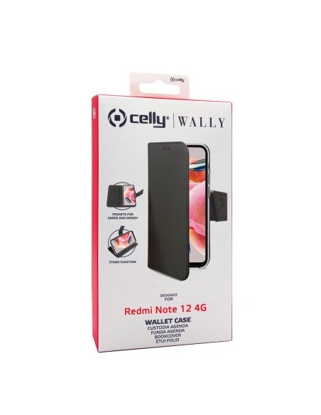 Celly WALLY custodia per cellulare 16,9 cm (6.67") Custodia a borsellino Nero
