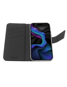 Celly WALLY1053 custodia per cellulare 15,5 cm (6.1") Custodia a borsellino Nero 2