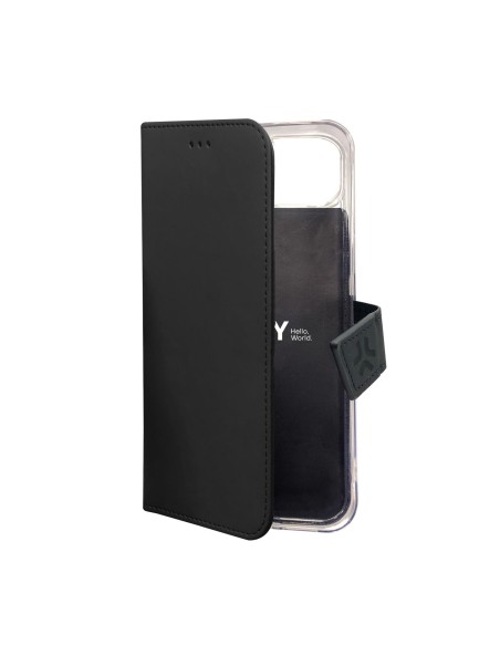 Celly WALLY1053 custodia per cellulare 15,5 cm (6.1") Custodia a borsellino Nero