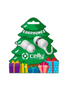 Celly XMASEARTREEWH cuffia e auricolare Cablato In-ear Musica e Chiamate Bianco