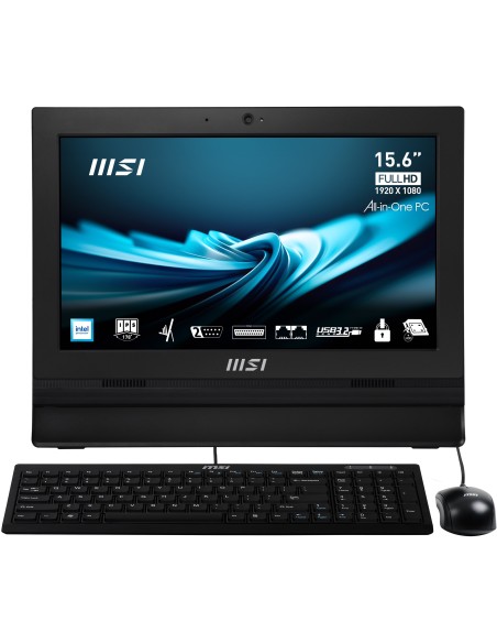 MSI Pro AP162T ADL-005IT All-in-One PC Intel® N N100 39,6 cm (15.6") 1920 x 1080 Pixel Touch screen PC All-in-one 4 GB