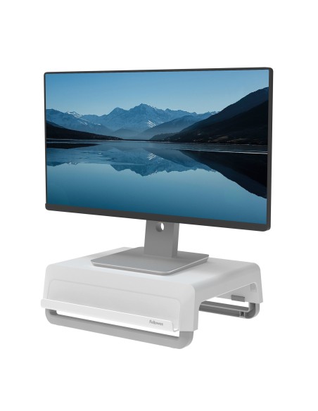 Fellowes 100016561 Supporti a parete per TV Scrivania Grigio, Bianco