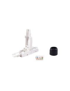 Equip 121161 cavo di collegamento RJ-45 Nero, Bianco 2
