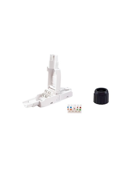 Equip 121161 cavo di collegamento RJ-45 Nero, Bianco
