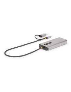 StarTech.com Adattatore multiporta USB-C con dongle USB-C a USB-A, doppio HDMI (4K30Hz 1080p60Hz), Hub USB-A 5Gbps a 3 porte, 2