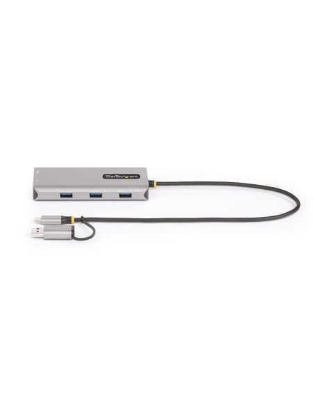 StarTech.com Adattatore multiporta USB-C con dongle USB-C a USB-A, doppio HDMI (4K30Hz 1080p60Hz), Hub USB-A 5Gbps a 3 porte,