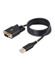 StarTech.com Cavo da USB a seriale 1m, Ritenzione COM, Viti dadi intercambiabili, Adattatore USB-A a DB9 RS232 Protezione ESD,