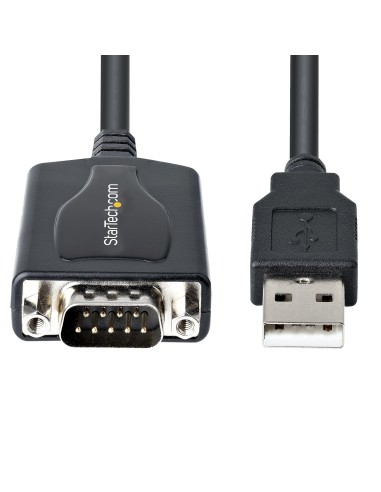 StarTech.com 1P3FPC-USB-SERIAL adattatore per inversione del genere dei cavi DB-9 USB Type-A (4 pin) USB 2.0 Nero