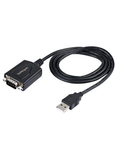 StarTech.com 1P3FPC-USB-SERIAL adattatore per inversione del genere dei cavi DB-9 USB Type-A (4 pin) USB 2.0 Nero