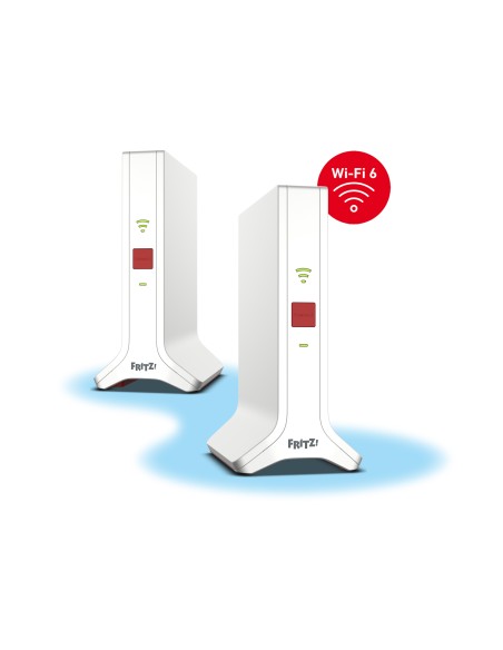 FRITZ!Repeater FRITZ!Mesh Set 4200 2-pack Edition International Ripetitore di rete 4200 Mbit s Rosso, Bianco