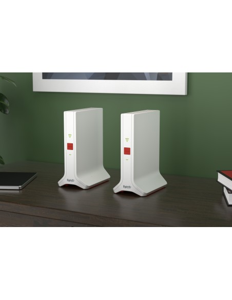 FRITZ!Repeater FRITZ!Mesh Set 4200 2-pack Edition International Ripetitore di rete 4200 Mbit s Rosso, Bianco