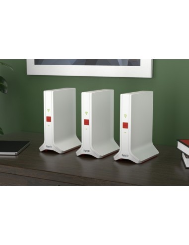 FRITZ!Repeater FRITZ!Mesh Set 4200 3-pack Edition Inter Ripetitore di rete 4200 Mbit s Rosso, Bianco
