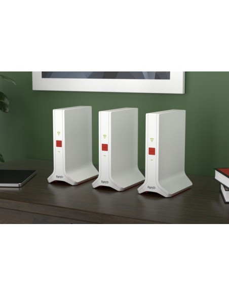 FRITZ!Repeater FRITZ!Mesh Set 4200 3-pack Edition Inter Ripetitore di rete 4200 Mbit s Rosso, Bianco