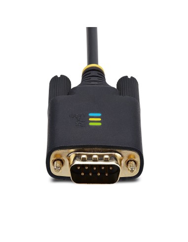 StarTech.com Cavo da USB a seriale da 3 m, ritenzione COM, viti dadi intercambiabili, adattatore USB-A a DB9 RS232, IC FTDI,