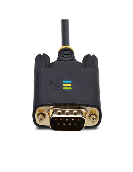 StarTech.com Cavo da USB a seriale da 3 m, ritenzione COM, viti dadi intercambiabili, adattatore USB-A a DB9 RS232, IC FTDI,