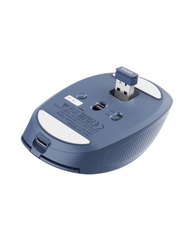 Trust Ozaa mouse Ufficio Mano destra RF senza fili + Bluetooth Ottico 3200 DPI