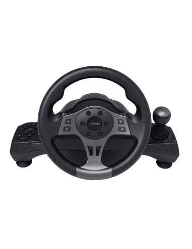 Trust GXT 289 Movi Nero USB Sterzo + Pedali Nintendo Switch, PlayStation 4, Xbox One S, Xbox One X, Xbox Series S, Xbox Series X