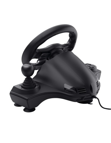 Trust GXT 289 Movi Nero USB Sterzo + Pedali Nintendo Switch, PlayStation 4, Xbox One S, Xbox One X, Xbox Series S, Xbox Series X