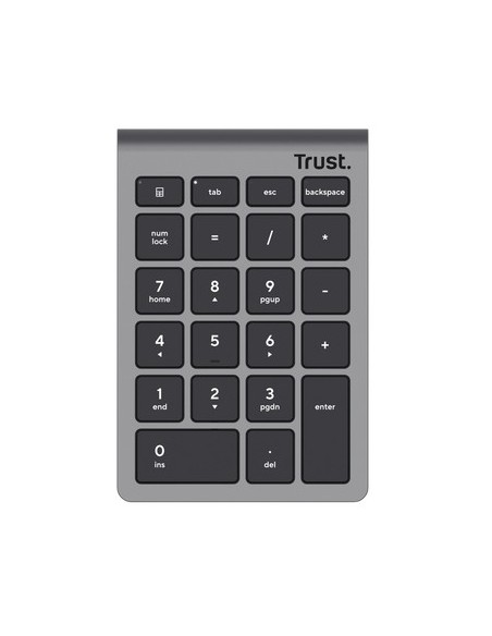 Trust Xalas tastierino numerico Laptop PC RF Wireless Argento