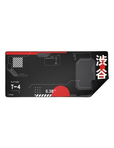 Trust GXT 759 XXL Tappetino per mouse per gioco da computer Nero, Grigio, Rosso, Bianco