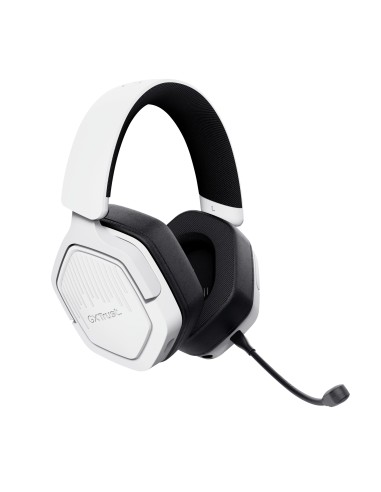 Trust GXT 493W Carus Auricolare Con cavo e senza cavo A Padiglione, Casco Gaming USB Type-C   USB Type-A Bluetooth Bianco