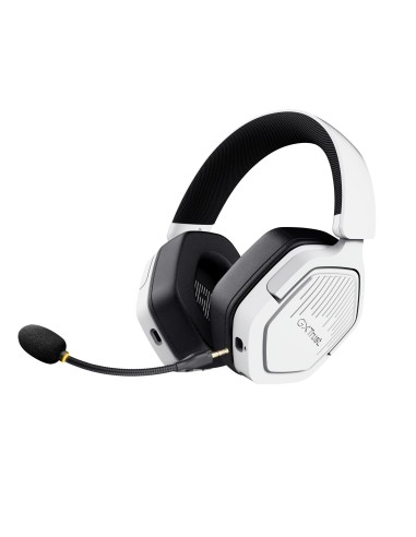 Trust GXT 493W Carus Auricolare Con cavo e senza cavo A Padiglione, Casco Gaming USB Type-C   USB Type-A Bluetooth Bianco