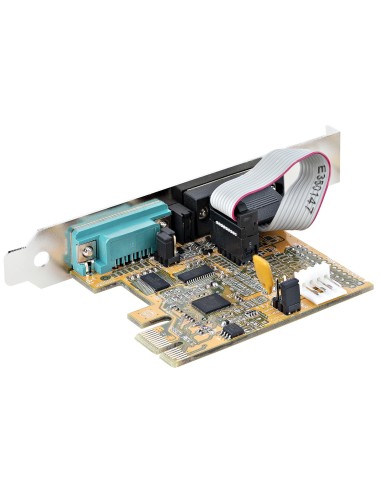 StarTech.com Scheda seriale PCI Express a due porte Scheda di interfaccia seriale da PCIe a 2x RS232 (DB9), Scheda PCIe per PC