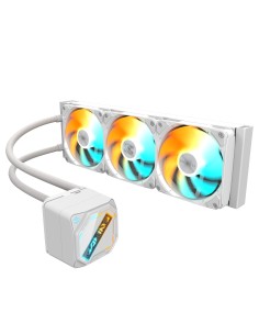 GIGABYTE GAMING 360 ICE Raffreddamento Liquido per CPU - 3x120 mm Ventole ARGB, Meccanismo di bloccaggio a scorrimento,